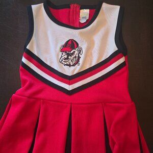 Little Kings Girls UGA Cheerleaders Dress, Size 2T, Like New
